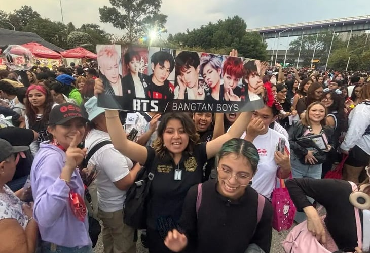 Capturan a nueve revendedores durante concierto de BTS