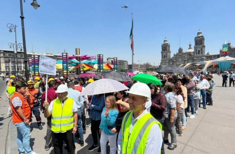 Simulacro Nacional se desarrolla sin incidentes en CDMX